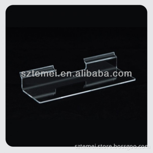 slatted wall acrylic shelf